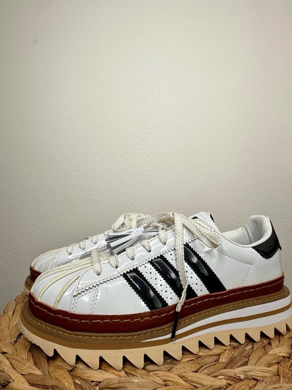Adidas Superstar CLOT By Edison Chen Unisex White Crystal Sand